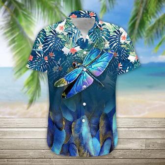 Summer Dragonfly Hawaii Shirt, Hawaiian Shirt For Men, Women Summer Gifts | Newhawaiianshirts AU