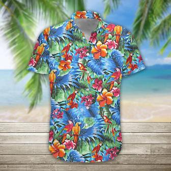 Summer Parrot Hawaiian Shirt, Mens Hawaiian Aloha Beach Shirt, Hawaiian Shirts For Men Summer Gifts | Newhawaiianshirts AU