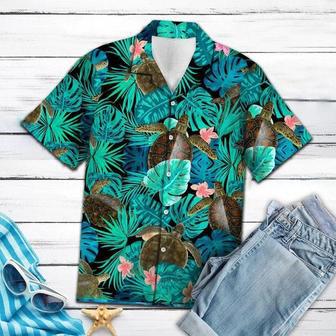 Summer Turtle Tropical Jungle Hawaiian Shirt, Summer Aloha Hawaii Shirt For Men Women Summer Gifts | Newhawaiianshirts AU