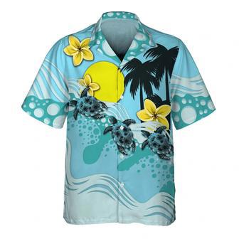 Sun And Turtle Hawaiian Shirt, Turtle Hawaiian Shirt For Men And Women Summer Gifts | Newhawaiianshirts CA