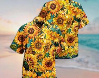 Sunflower Is Peace Life - Hawaiian Shirt, Aloha Short Sleeve Button Down, Gift For Family, Hawaiian Set Gift, Funny Hawaiian Shirt, Summer Gifts | Newhawaiianshirts UK