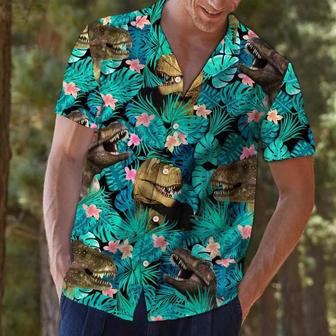 T-Rex Tropical Hawaiian Shirt, Summer Gift For Men And Women Summer Gifts | Newhawaiianshirts CA