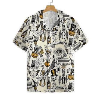 Trickery Halloween Summer Clothes Hawaiian Shirt, Button Up Aloha Shirt For Men, Women Summer Gifts | Newhawaiianshirts UK