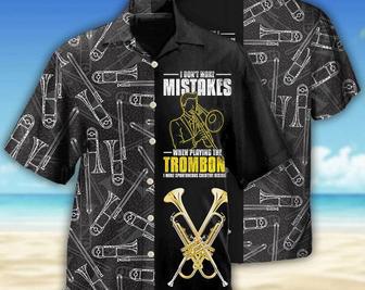 Trombone Music Lover Black Style - Hawaiian Shirt, Beach Party Matching Shirt For Men/Women, Hawaiian Set Gift, Hawaii Shirt Party Summer. Summer Gifts | Newhawaiianshirts AU