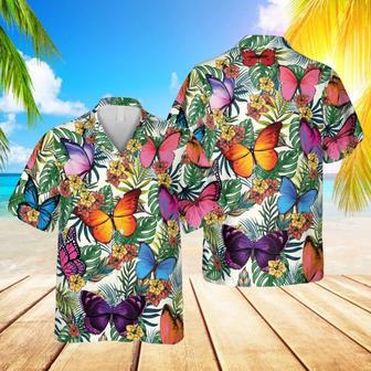 Tropical Butterfly Hawaiian Shirt, Mother�S Day Gift Summer Gifts | Newhawaiianshirts DE