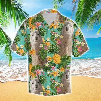 Tropical Pineapple Llama Multicolor Unique Design Unisex Hawaiian Shirt Summer Gifts | Newhawaiianshirts DE