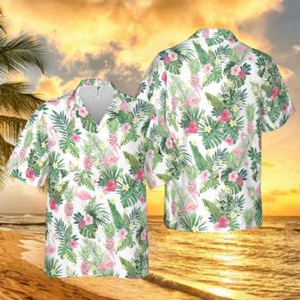 Tropical Plants, Fruits And Flamingo Hawaiian Shirt Summer Gifts | Newhawaiianshirts CA