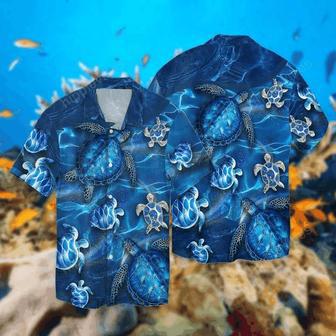 Turtles Blue Hawaiian Shirt, Gift For Turtle Lovers Summer Gifts | Newhawaiianshirts UK