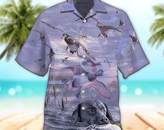 Unisex Aloha Duck Hunting Purple Style Hawaiian Shirt For Men, Aloha Hawaiian Shirt Short Sleeve Hawaiian Summer Gifts | Newhawaiianshirts UK