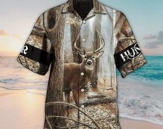 Unisex Deer Hunting Forest Cool Hawaiian Shirt For Men, Aloha Hawaiian Shirt Short Sleeve Hawaiian Summer Gifts | Newhawaiianshirts UK