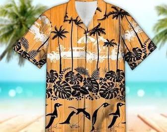 Unisex Palm Tree & Penguin Palm Tree Hawaiian Shirt Tropical Hawaiian Shirt, Aloha Hawaiian Shirt Short Sleeve Hawaiian Summer Gifts | Newhawaiianshirts DE