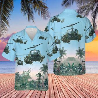 Us Army Bell Huey Hawaiian, Short Sleeve Hawaiian Shirt For Men Summer Gifts | Newhawaiianshirts UK