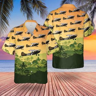 Us Army Cessna Bird Dog Hawaiian Shirt, Short Sleeve Hawaiian Shirt For Men Summer Gifts | Newhawaiianshirts AU