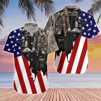 Us Army Uniform American Flag Patriotic Hawaiian Shirt Summer Gifts | Newhawaiianshirts AU