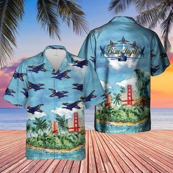 Us Navy Blue Angels Hawaiian Shirt, Short Sleeve Hawaiian Shirt For Men Summer Gifts | Newhawaiianshirts UK