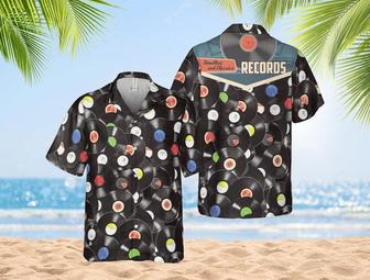 Vintage Vinyl Records Hawaii Shirt, Record Player Hawaiian Shirt, Record Dj Music Gift, Vinyl Player Gift Summer Gifts | Newhawaiianshirts CA