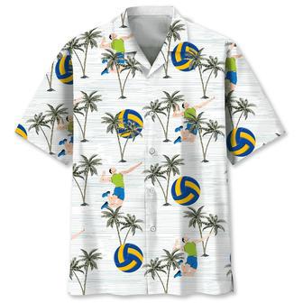 Volleyball Coconut Hawaiian Shirt Summer Gifts | Newhawaiianshirts AU