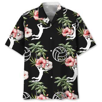 Volleyball Nature Flower Hawaiian Shirt Summer Gifts | Newhawaiianshirts DE