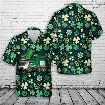 Waste Management, Patrick's Day Hawaiian Shirt, Irish Day Hawaiian Shirt, Men Hawaiian Shirt, Patrick's Shirt Summer Gifts | Newhawaiianshirts UK