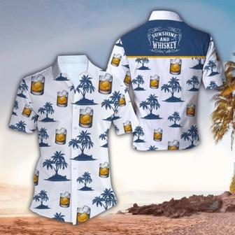 Whiskey Aloha Shirt, Perfect Hawaiian Shirt For Whiskey Lover, Hawaii Shirt Men, Aloha Shirt Summer Gifts | Newhawaiianshirts AU