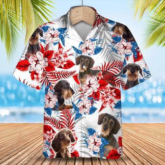 Wirehair Dachshund Hawaiian Shirt - Gift For Summer, Summer Aloha Shirt, Hawaiian Shirt For Men And Women Summer Gifts | Newhawaiianshirts UK