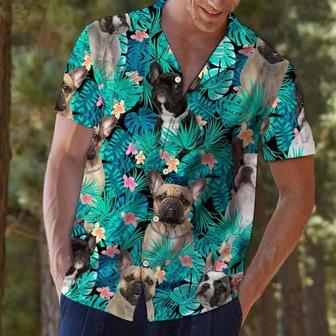 Wonderful French Bulldog Tropical Jungle Design Hawaiian Shirt Summer Gifts | Newhawaiianshirts UK