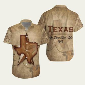 1845 The Lone Star State Texas Hawaiian Shirt | Newhawaiianshirts CA