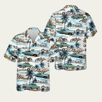 1963 Chevy Impala Lowrider Green Hawaiian Shirt | Newhawaiianshirts CA