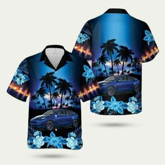 2024 Tesla Model Y Hawaiian Shirt | Newhawaiianshirts