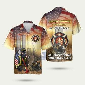 343 Firefighters The Brave Of 9 11 Hawaiian Shirt | Newhawaiianshirts UK