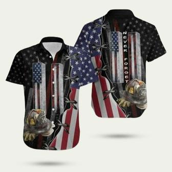 9 11 Never Forget Firefighter Hawaiian Shirt | Newhawaiianshirts UK