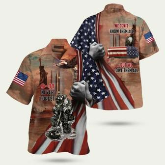 911 Never Forget American Flag Hawaiian Shirt | Newhawaiianshirts UK