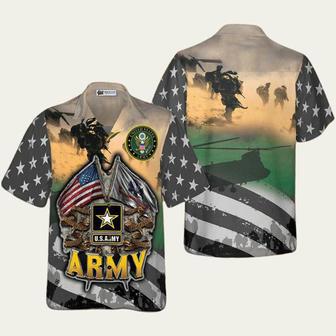 A Veteran Proudly Served In The Us Army Wearing Hawaiian Shirt | Newhawaiianshirts DE