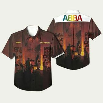 Abba The Visitors Album Cover Pattern Hawaiian Shirt | Newhawaiianshirts