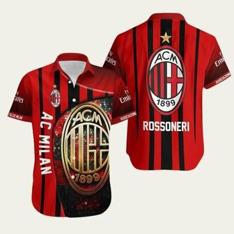 Ac Milan Rossoneri Hawaiian Shirt | Newhawaiianshirts DE