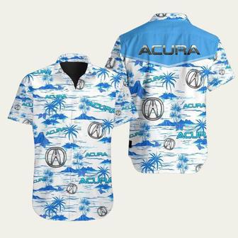 Acura Palm Tree Short Sleeve Hawaiian Shirt | Newhawaiianshirts DE