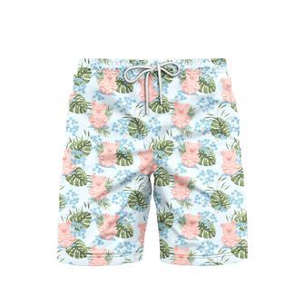 Aesthetic Tropical Pig Beach Shorts For Men | Newhawaiianshirts