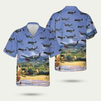 Af North American Mustang Iii Hawaiian Shirt | Newhawaiianshirts