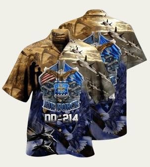 Air Force Dd 214 Veteran Tropical Hawaiian Shirt | Newhawaiianshirts