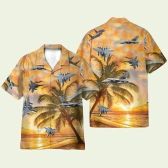 Air Force Mcdonnell Douglas Eagle Hawaiian Shirt | Newhawaiianshirts CA