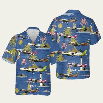 Airbaltic Fokker Trendy Hawaiian Shirt | Newhawaiianshirts UK