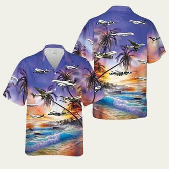 Alaska Airlines Airbus Hawaiian Shirt | Newhawaiianshirts UK