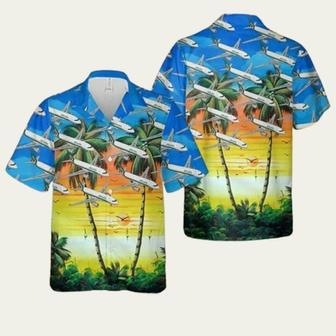 Alaska Airlines Airbus Summer Hawaiian Shirt | Newhawaiianshirts AU