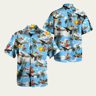 Alitalia Airbus Summer Tropical Hawaiian Shirt | Newhawaiianshirts UK