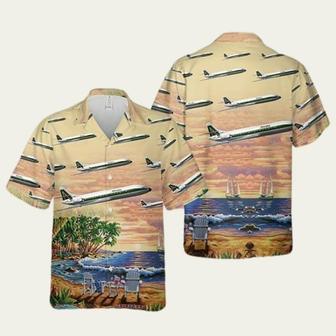 Alitalia Sud Aviation Caraveller Hawaiian Shirt | Newhawaiianshirts UK