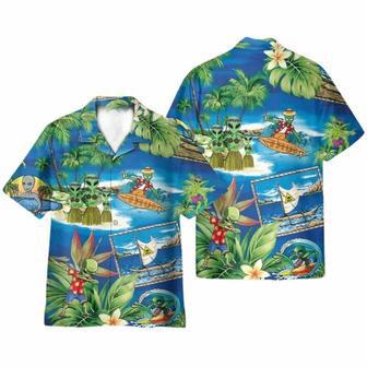 Aloha Hawai Alien Dancing On The Beach Hawaiian Shirt | Newhawaiianshirts