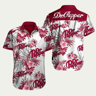 Aloha Summer On Beach With Drpepper Button Hawaiian Shirt | Newhawaiianshirts UK