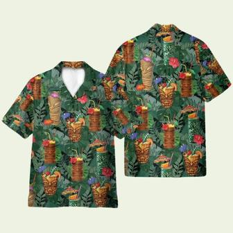 Aloha Summer Tiki Drink Cocktail Hawaiian Shirt | Newhawaiianshirts DE