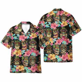 Aloha Summer Tiki Tiki Head Hawaiian Shirt | Newhawaiianshirts AU