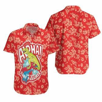 Aloha Surfing Rex Dinosaur Hawaiian Shirt | Newhawaiianshirts CA